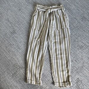 Ci Sono Linen Collection Striped Pants